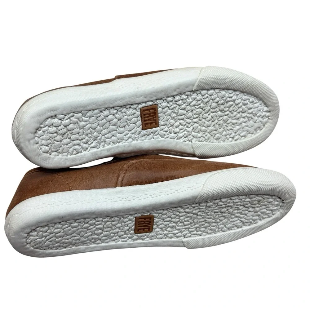Frye Maya CVO Slip On Sneakers Women's Size 7 Brown Leather Comfort Shoes